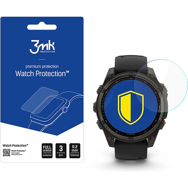 3mk ochranné sklo Watch Protection FlexibleGlass pre Garmin Fénix 8 Solar/Sapphire 47mm