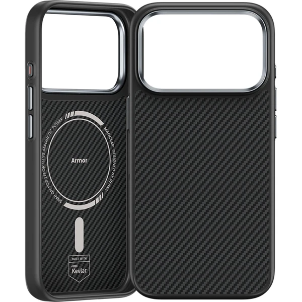 Benks ArmorPro 600D Kevlar MagSafe kryt iPhone 17 Pro Black - Puzdra - Obrázok 2ECK000K01