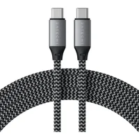 Satechi USB-C/USB-C napájací kábel 100W 2m vesmírne šedý - Káble a redukcie