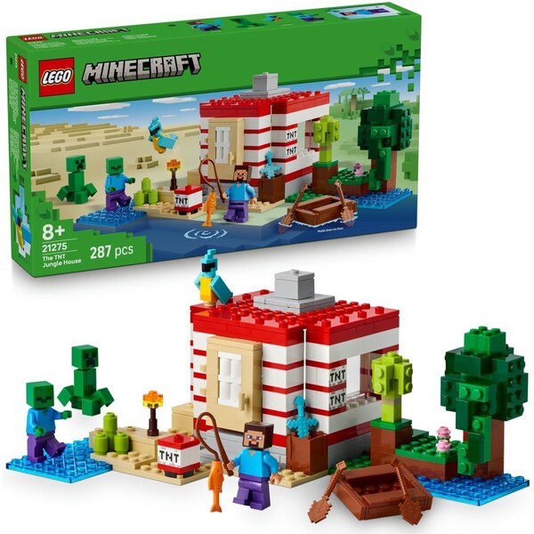 LEGO Minecraft 21275 TNT dom v džungli