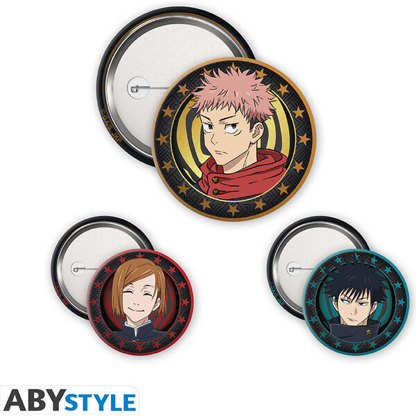 E-shop Odznaky Abysse Corp Jujutsu Kaisen - Yuji, Megumi & Nobara