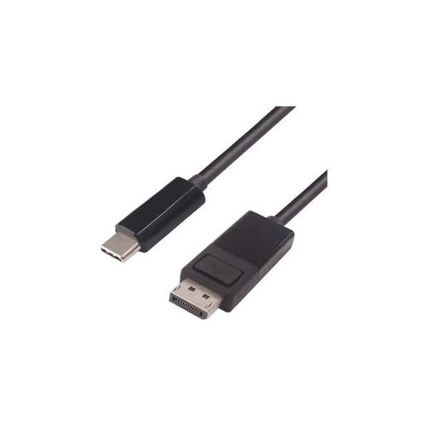 PremiumCord USB-C/DisplayPort 1.4 kábel 4K 2m čierny - Káble a redukcie - Hlavný obrázok