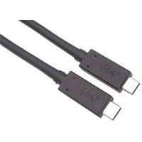 PremiumCord USB4 40Gbps 8K@60Hz 100W Thunderbolt 3 kábel 1m čierny - Káble a redukcie