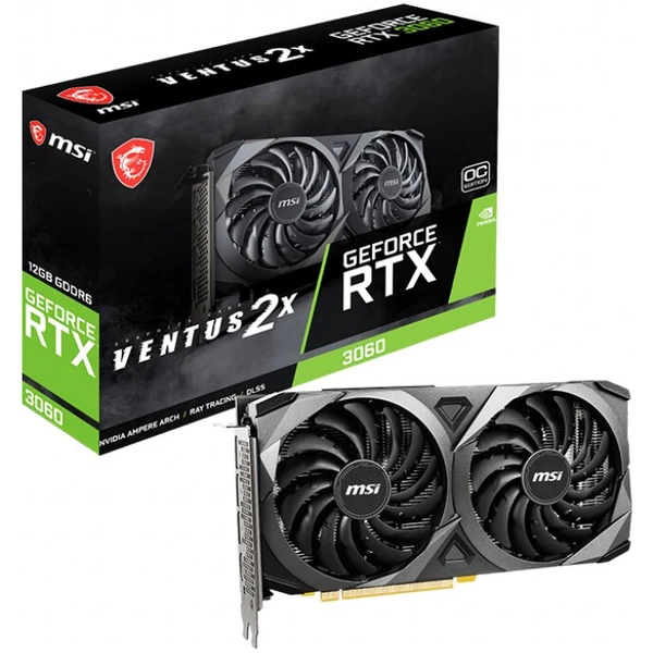 MSI NVIDIA GeForce RTX 3060 VENTUS 2X 12G OC 12GB LHR - Grafické karty - Obrázok 2G8JF00101