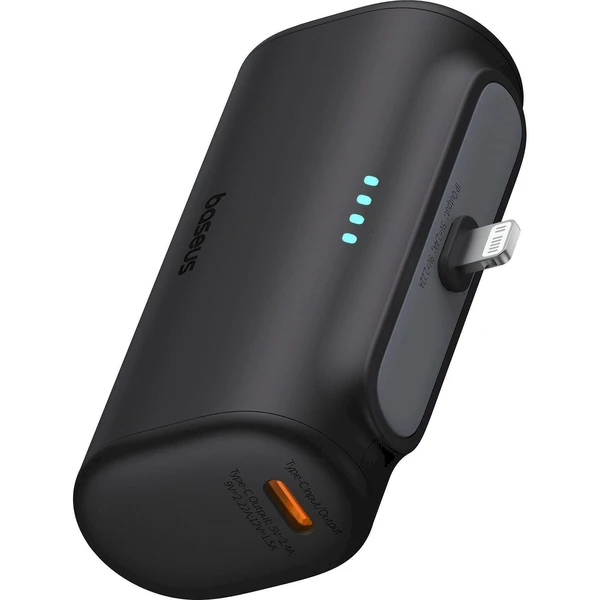 Baseus Compact IP powerbanka 5000mAh 20W s konktorom Lightning čierna - Powerbanky - Obrázok 2GLK000K01