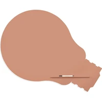 Rocada Skin Shape Idea 6461-3012 magnetická tabuľa červenobéžová RAL 3012 - Magnetické tabule