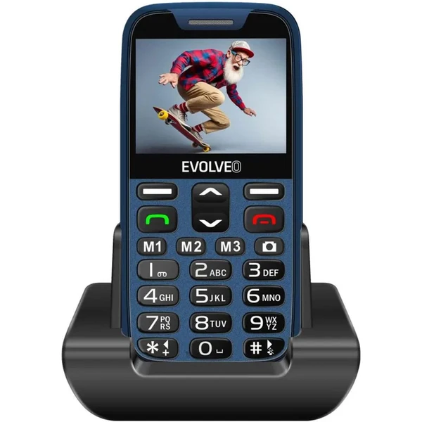 EVOLVEO EasyPhone XR mobilný telefón pre seniorov s nabíjacím stojanom modrá - Mobilné telefóny - Obrázok 2GU6000P01