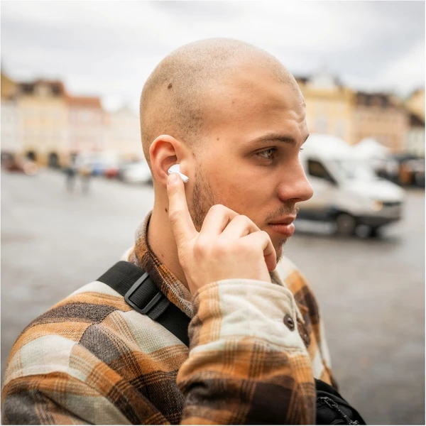 FIXED Pods Pro TWS bezdrôtové slúchadlá s ANC biela - Slúchadlá - Obrázok 2GUP100501