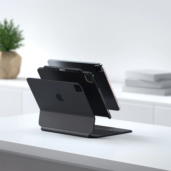 Satechi magnetický kryt z vegánskej kože pre iPad Pro 12.9" čierna - Puzdra - Obrázok 2H00000J01