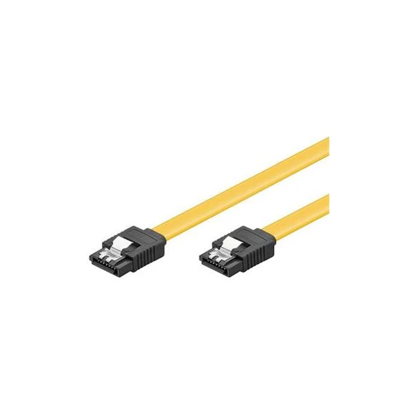 PremiumCord 0,5m SATA 3.0 dátový kábel 1.5GBs / 3GBs / 6GBs, kov.západka - Káble a redukcie - Hlavný obrázok