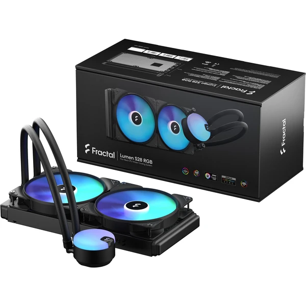 Fractal Design Lumen S28 v2 RGB vodné chladenie - Chladiče - Obrázok 2HH8G00101