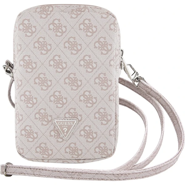 Guess PU 4G Triangle Logo Wallet Phone Bag Zipper ružový - Popruhy a crossbody - Obrázok 2IU0000P01