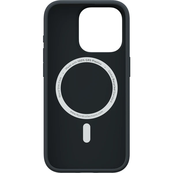 NJORD 100% GRS MagSafe kryt iPhone 15 Pro tmavo šedý - Puzdra - Obrázok 2J19000601