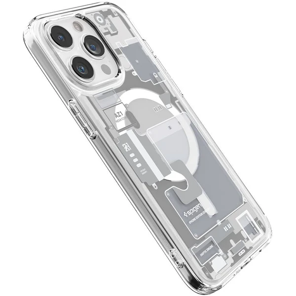 Spigen Ultra Hybrid MagFit kryt iPhone 15 Pro Max zero one biely - Puzdra - Obrázok 2KHA000601
