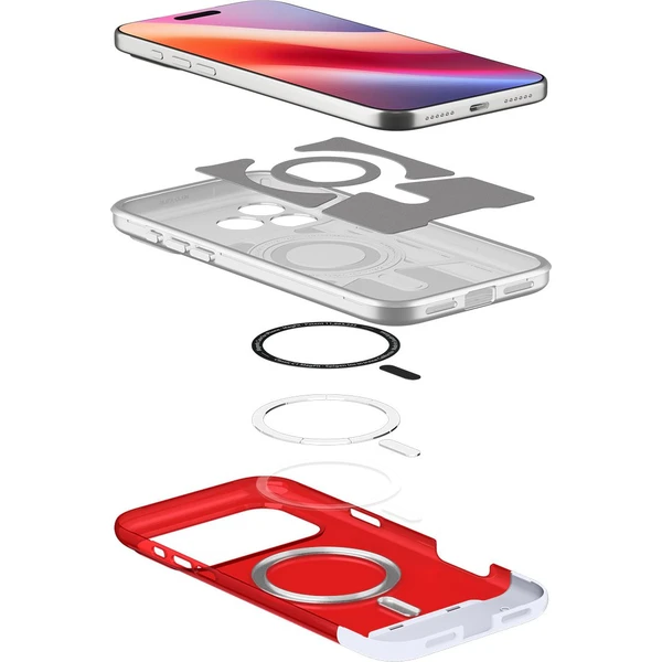 Spigen Classic C1 MagSafe kryt iPhone 17 Pro ruby - Puzdra - Obrázok 2KMH000K01