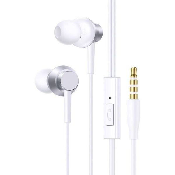 E-shop Baseus Encok HZ11 3,5mm slúchadlá s mikrofónom biela