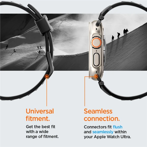 Spigen Rugged Ultra Band remienok Apple Watch 49/46/45/44/42mm matne čierny - Remienky - Obrázok 2LA1000P01