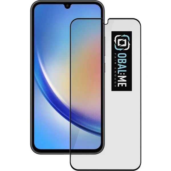 Obal:Me 5D tvrdené sklo Samsung Galaxy A34 5G čierne - Ochranné fólie a sklo - Hlavný obrázok