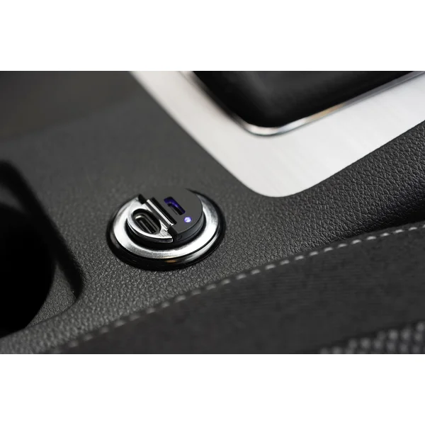 FIXED Mini autonabíjačka s 2x USB-C, PD, 30W, čierna - Nabíjačky - Obrázok 2LVW600301