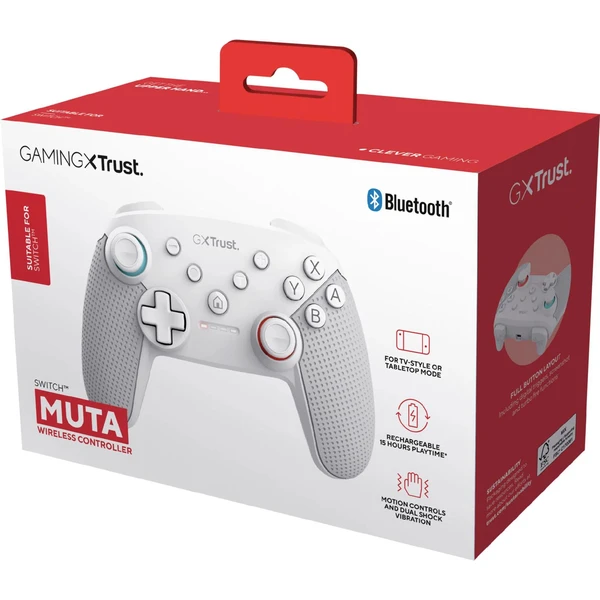 Trust GXT1246W Muta bezdrôtový herný ovládač biely (Switch) - Herné ovládače - Obrázok 2NFE000K01