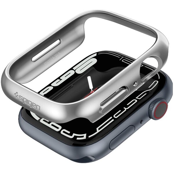 Spigen Thin Fit puzdro Apple Watch 9/8/7 (45mm) grafitové