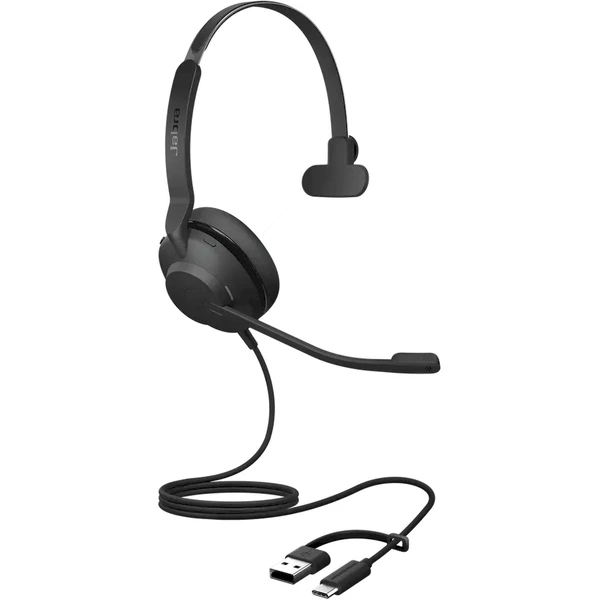 Jabra Evolve2 30 SE USB-C/A UC Mono slúchadlá čierna - Slúchadlá - Obrázok 2O4J000K01