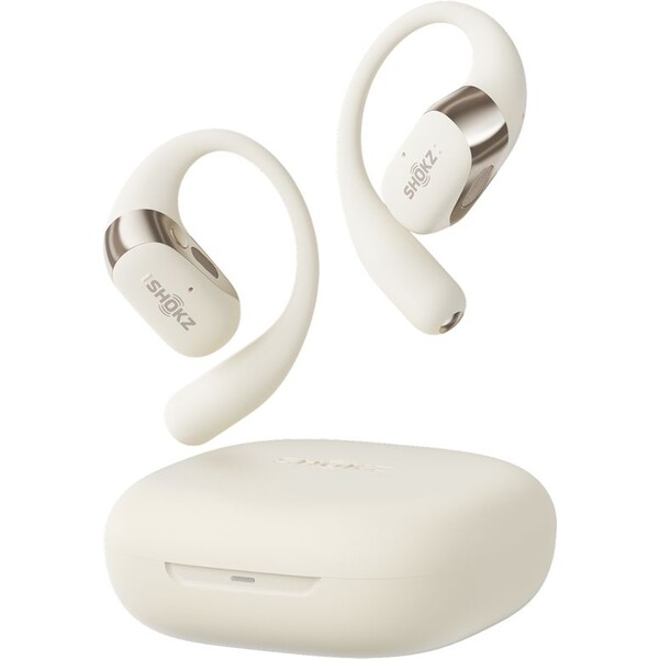 Shokz OpenFit 2 Bluetooth slúchadlá béžové