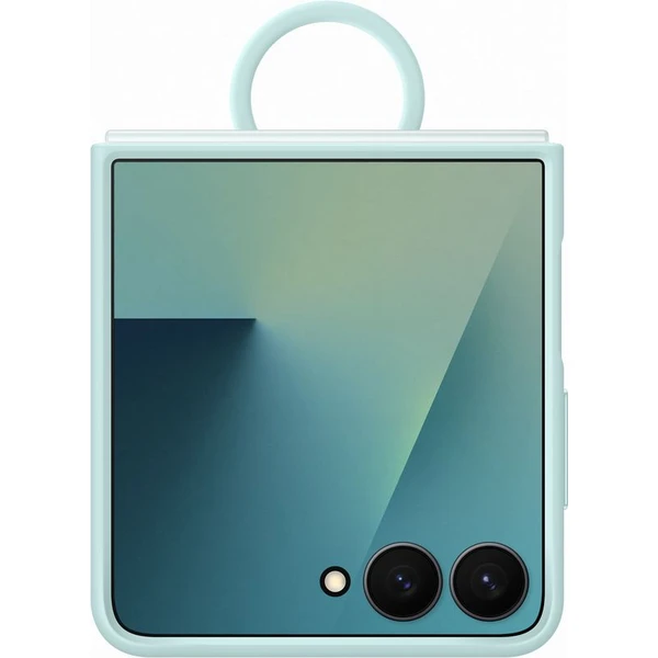Samsung Ring Silicone Case ochranný kryt Galaxy Z Flip7 mentolovo zelený - Puzdra - Obrázok 2QGE000K01