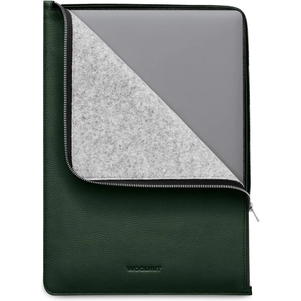 Woolnut Leather Folio kožené puzdro MacBook Air 15" tmavozelené - Puzdra - Hlavný obrázok