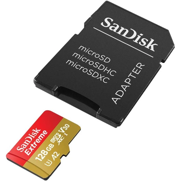 SanDisk Extreme microSDXC 128GB + SD adaptér - Pamäťové karty - Obrázok 2RV7700301