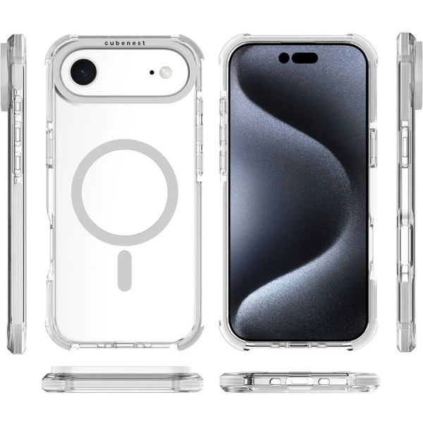 Cubenest MagPro Strong Guard MagSafe kryt iPhone Air biely - Puzdra - Obrázok 2SBK000K01