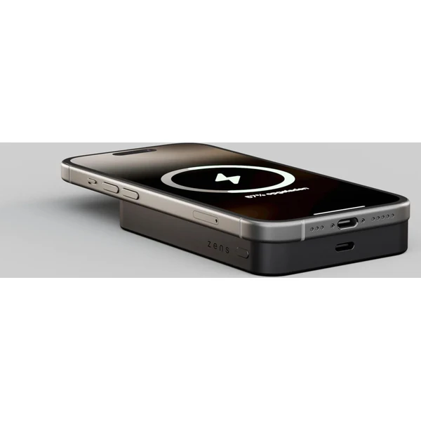 ZENS Pro 1 MagSafe/Qi2 slim powerbanka (10000 mAh), 15 W, USB-C, čierna - Powerbanky - Obrázok 2SFL000K01