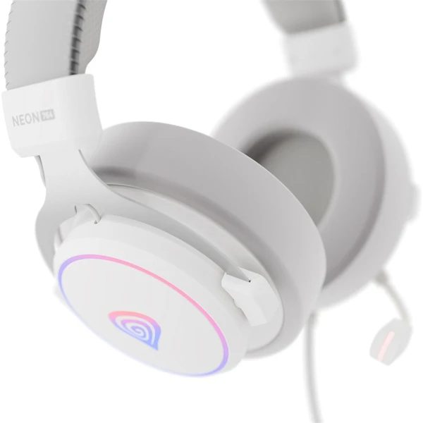 Genesis NEON 764 headset biely - Slúchadlá - Obrázok 2SSE000K01
