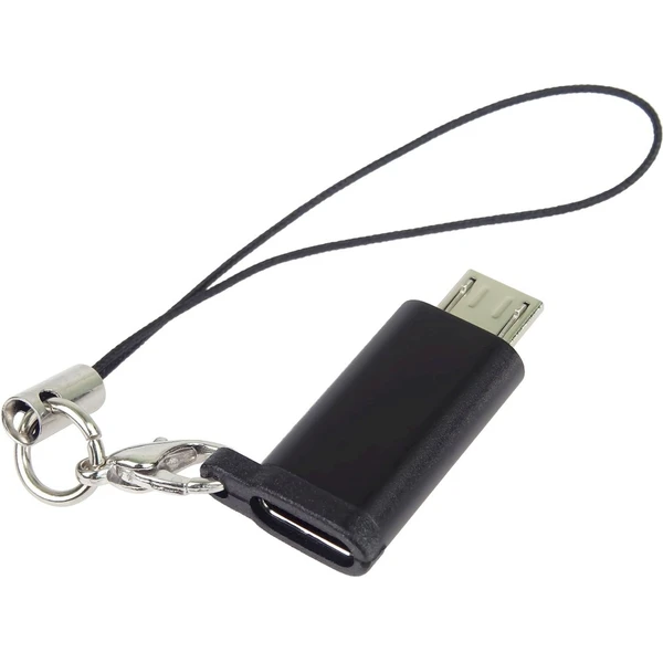 PremiumCord USB-C/MicroUSB-B redukcia čierna OTG - Káble a redukcie - Hlavný obrázok