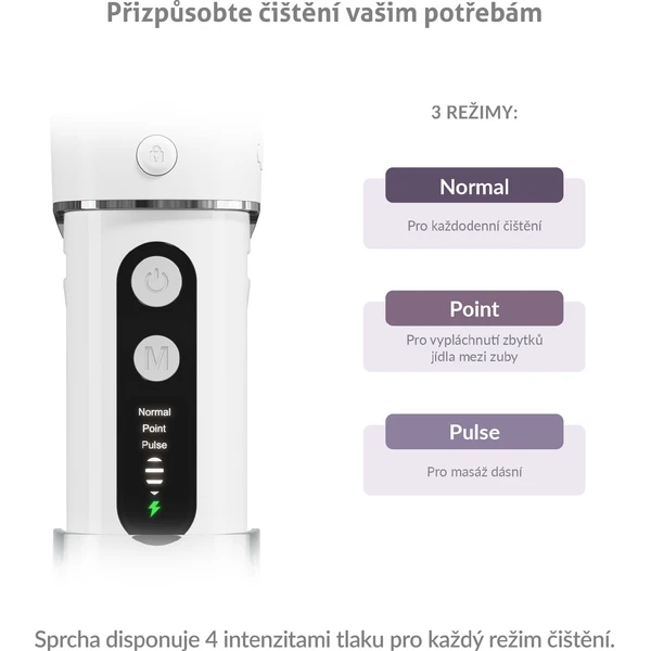 TrueLife AquaFloss Mini M50 ústna sprcha biela - Ústne sprchy - Obrázok 2TUL000K01