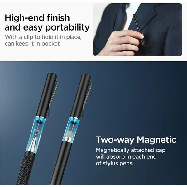 Spigen Universal Stylus Pen čierny - Stylusy - Obrázok 2U66000N01