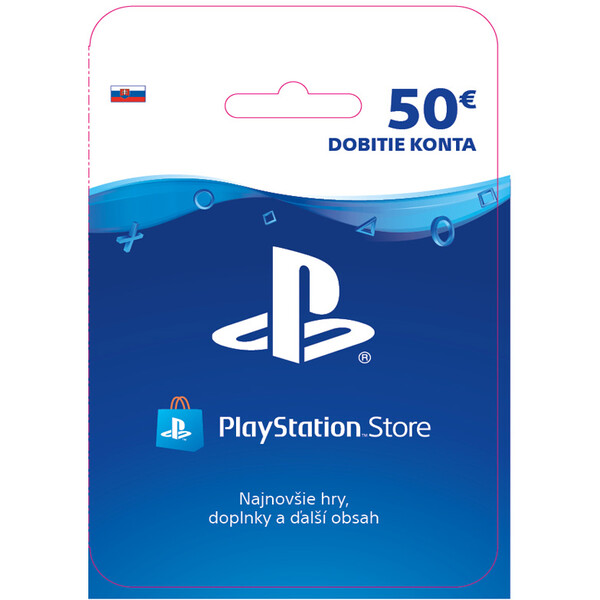 PlayStation Store - Darčeková karta 50 €