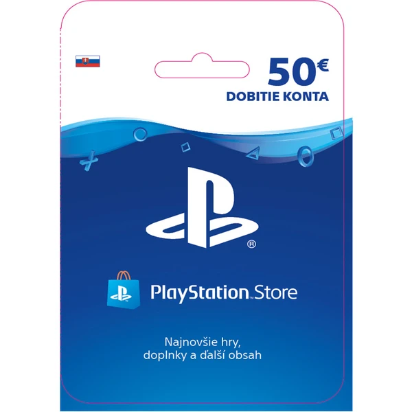 PlayStation Store - Darčeková karta 50€ - Kredity - Hlavný obrázok