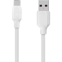 Obal:Me Simple USB-A/USB-C kábel (1m) biely - Káble