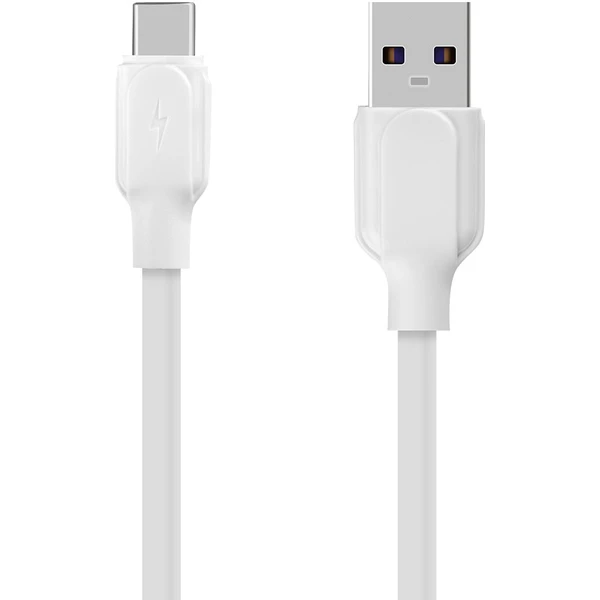 Obal:Me Jednoduchý napájací kábel USB-A/USB-C 1m biely - Káble a redukcie - Hlavný obrázok
