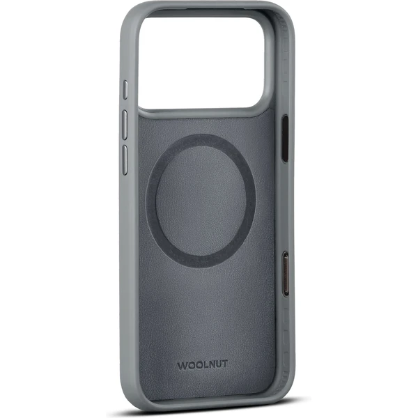 Woolnut MagSafe kožený kryt iPhone 17 Pro Max sivý - Puzdra - Obrázok 2VLH000K01