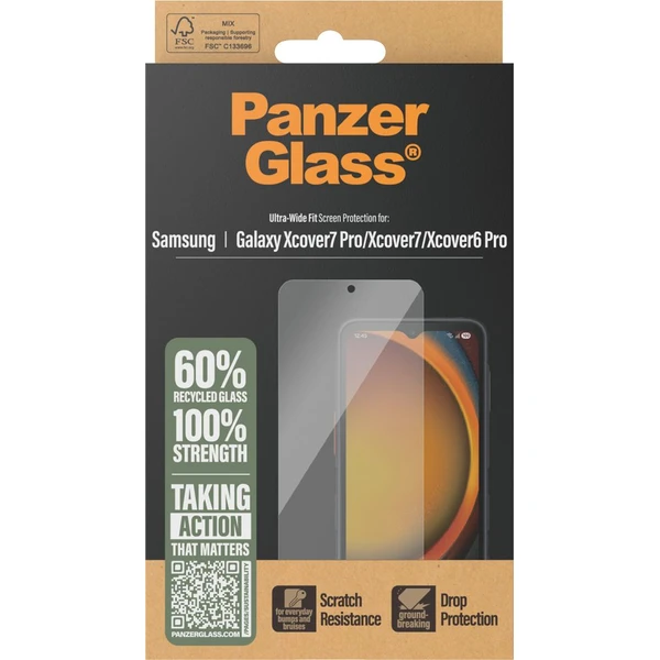PanzerGlass® Ultra-Wide Fit sklo Samsung Galaxy Xcover7 Pro/Xcover7/Xcover6 Pro - Ochranné fólie a sklo - Obrázok 2VQI000K01