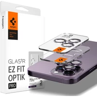 Spigen Glass EZ Fit Optik Pro 2 Pack tvrdené sklo na fotoaparát iPhone 14 Pro/iPhone 14 Pro Max fial - Ochranné fólie a sklo