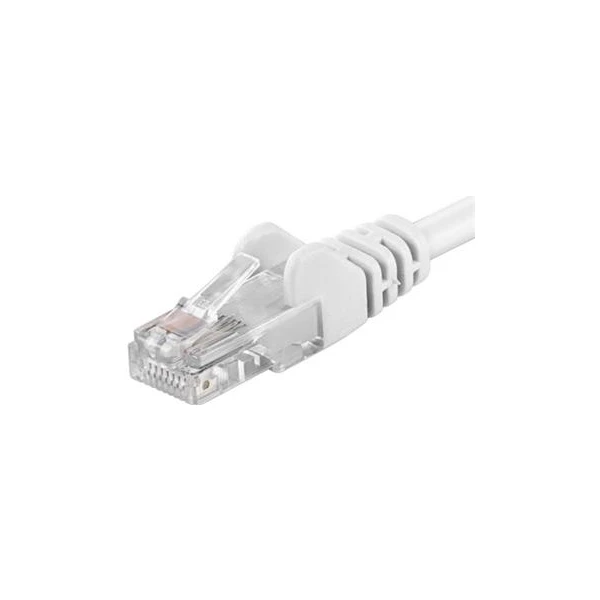 PremiumCord RJ45/RJ45 Cat5e UTP patch kábel 10m biely - Káble a redukcie - Hlavný obrázok