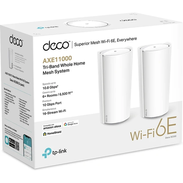 TP-Link Deco XE200 mesh systém 2ks biely - Mesh systémy - Obrázok 2Y74000701