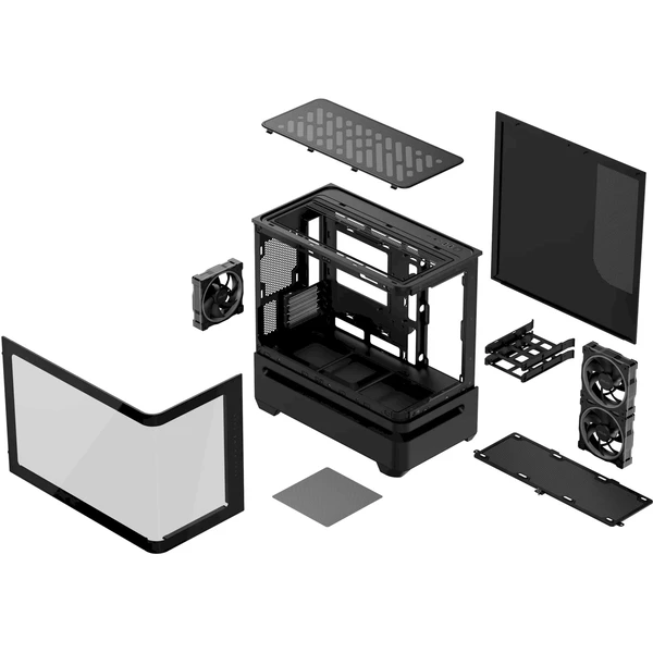 ASUS PRIME AP202 TG ARGB BLACK - Počítačové skrine - Obrázok 2YOF000K01