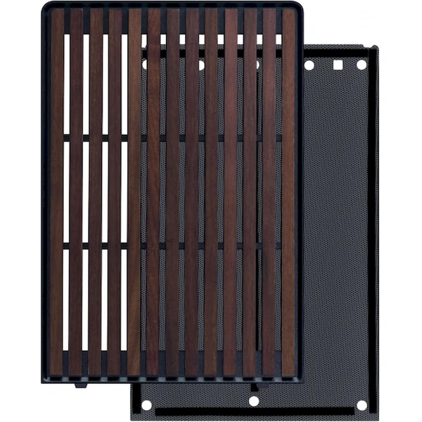 Lian Li DAN Cases A3-mATX Wood Edition Front Panel - Walnuss, schwarz - Komponenty - Hlavný obrázok