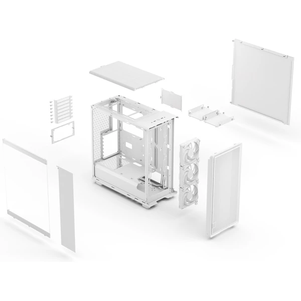 Fractal Design Epoch White TG Clear tint - Počítačové skrine - Obrázok 2Z9F000K01