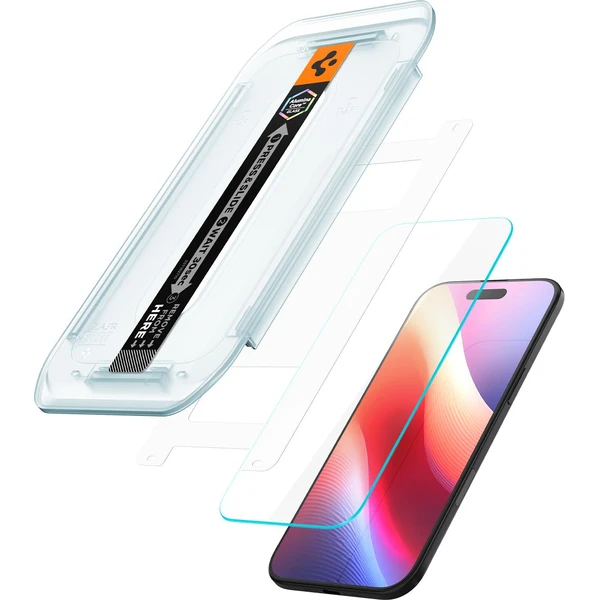 Spigen Glass TR EZ Fit sklo iPhone Air číre (2 ks) - Ochranné fólie a sklo - Obrázok 2ZGH000K01