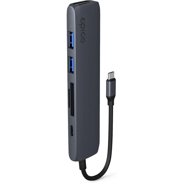 Epico 6v1 hliníkový húb 8K s USB-C hviezdne temne atramentový - USB huby - Obrázok 2ZMJ000K01